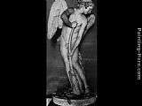 Edme Bouchardon Cupid Making a Bow out of the Club of Hercules painting